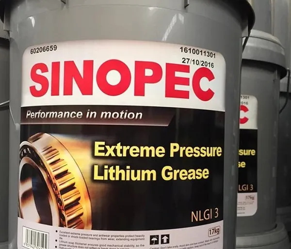 Mỡ bôi trơn xe nâng Sinopec EP Lithium NLGI 3 xô 17 kg
