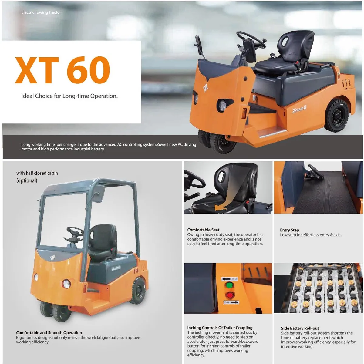 Xe kéo điện Zowell XTH60 — tờ giới thiệu dòng xt60 của hãng