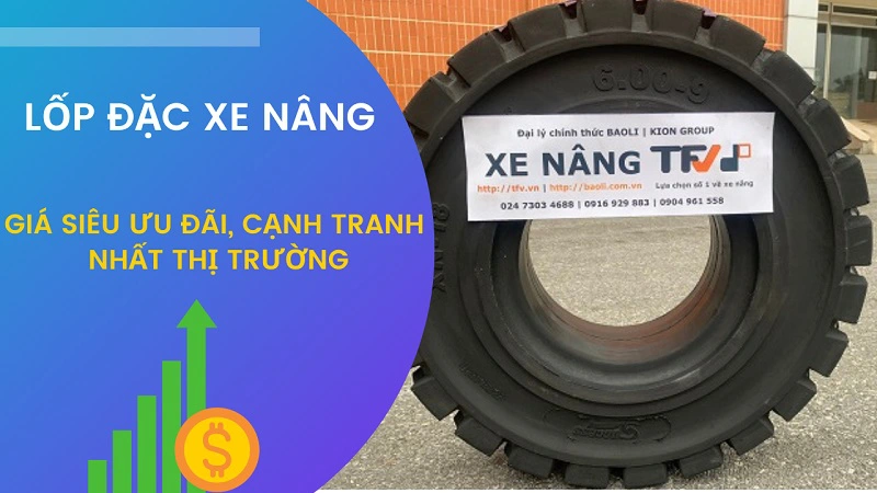 Lốp xe nâng hàng - Gía siêu ưu đãi tại TFV